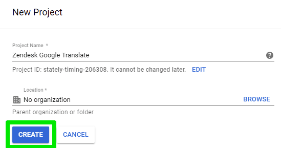 Google API 2 übersetzen