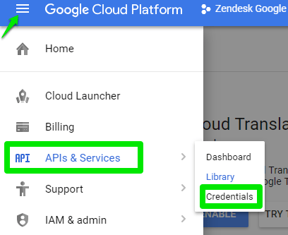 Google API 9 übersetzen